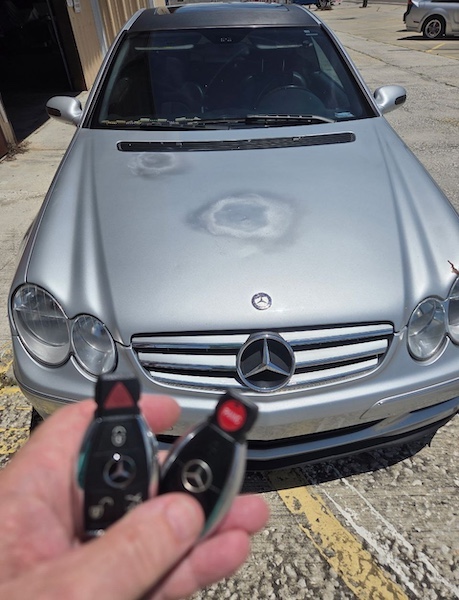  Fob repair done at flea market location in oldsmar - mercedes 